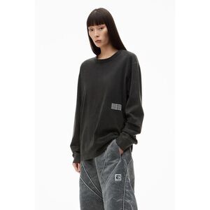 Alexander Wang $225 Unisex Acid Wash Jersey Long Sleeve Tee XL NWOT